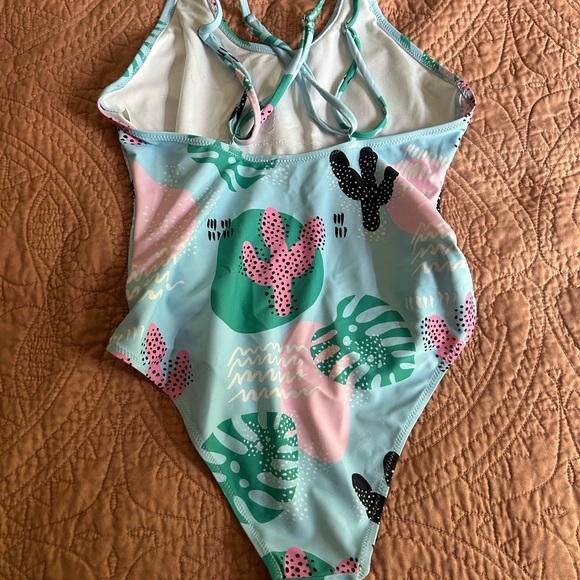 Colorful Patterned Swimsuit - Picture 2 of 2